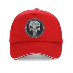 Casquette Punisher JS snapback - Rouge