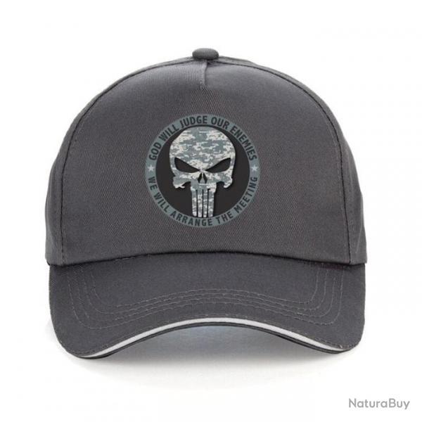 Casquette Punisher JS snapback - Gris