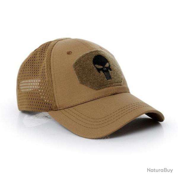 Casquette RECON Skull Mesh marron