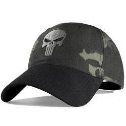 Casquette Skull Multicam noir