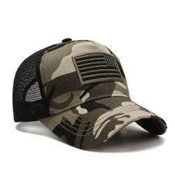 Casquette US respirante HOS - Camouflage