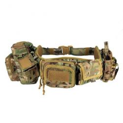 Ceinture Molle CS Velcro YKD + 5 pcs - Multicam