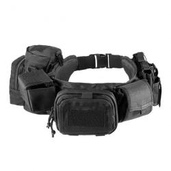 Ceinture Molle CS Velcro YKD + 5 pcs - Noir