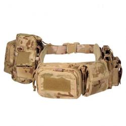 Ceinture Molle CS Velcro YKD + 5 pcs - Multicam Desert