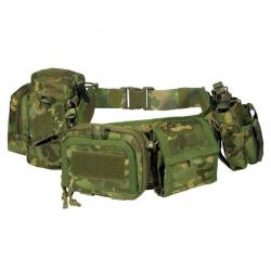 Ceinture Molle CS Velcro YKD + 5 pcs - Woodland