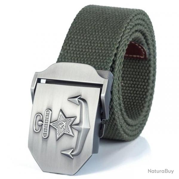 Ceinture toile CCCP sangle patriotique - 110 cm