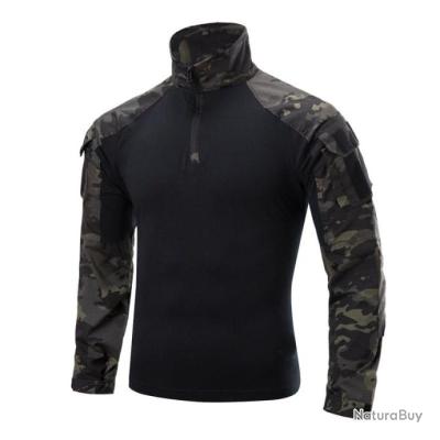 Chemise Tactique De Combat Gen3 Manches Longues, Style Armée, Pour Homme, Mélange De Coton