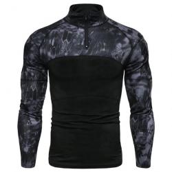 Chemise MV Bricks combat manches longues Phyton noir