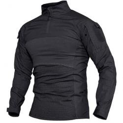 Chemise combat UBAC 1/4 Tactical Vasen - Black / M (US XS)