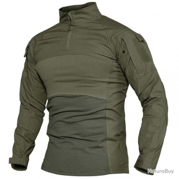 Chemise combat UBAC 1/4 Tactical Vasen - Ranger green / M (US XS)