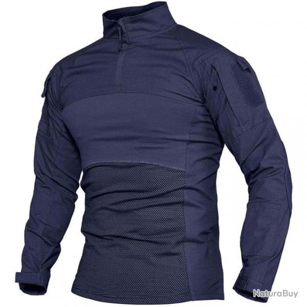 Chemise combat UBAC 1/4 Tactical Vasen - Navy / M (US XS)