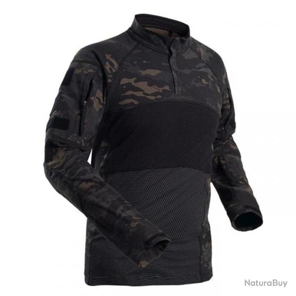 Chemise tactique manches longues OD Tactical - Multicam noir / S