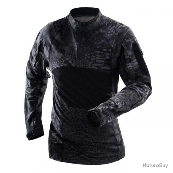 Chemise tactique OD Tactical manches longues - Python black / S