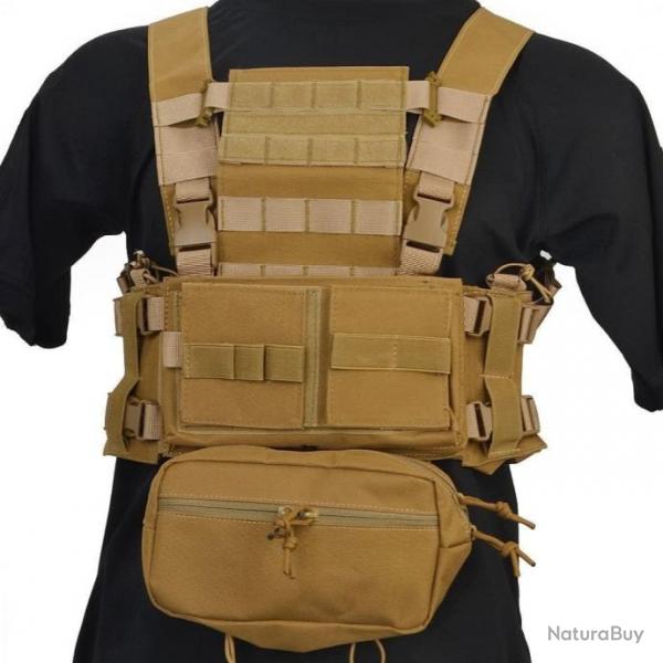 Chest Rig MK3 SOG pochette chargeur - Tan / Coyote