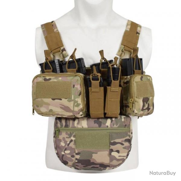 Chest Rig pochette Molle MQ2 - Multicam