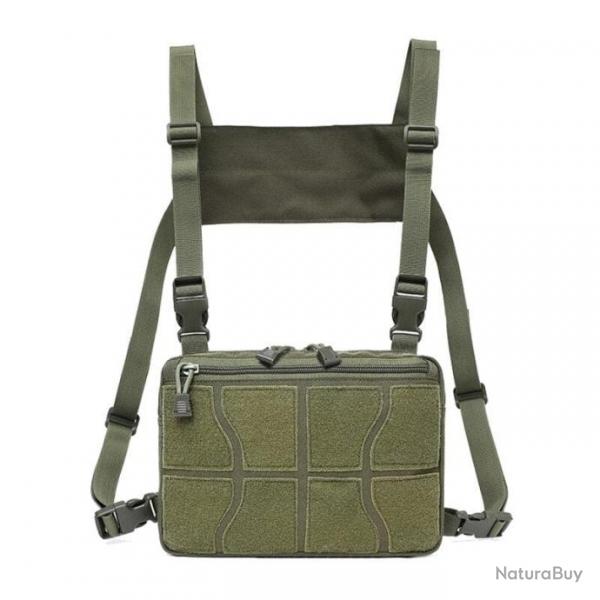 Chest Rig rglable multifonction WOS - Vert OD