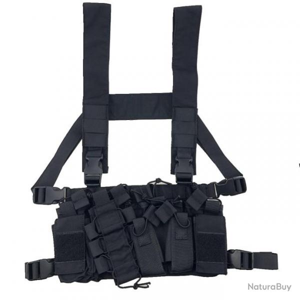 Chest Rig rglable pochette RH Gun - Noir