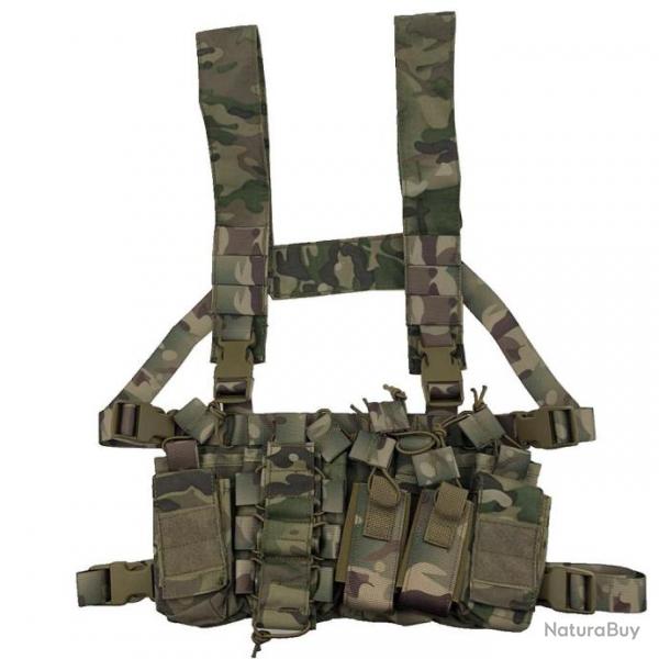 Chest Rig rglable pochette RH Gun - Multicam