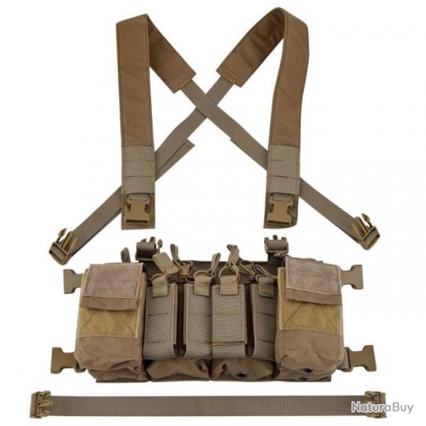 Chest Rig Tactical Rig X 7.62 5.45 - Coyote marron / Unique