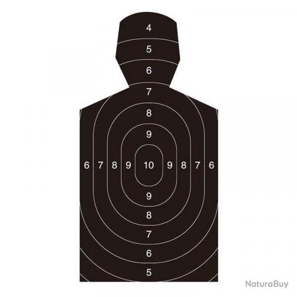 Cible humaine poitrine/tte 10pcs - A (10pcs)