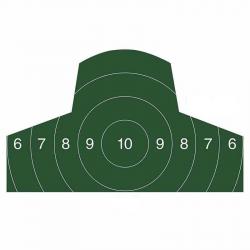 Cible humaine poitrine/tête 10pcs - E (10pcs)