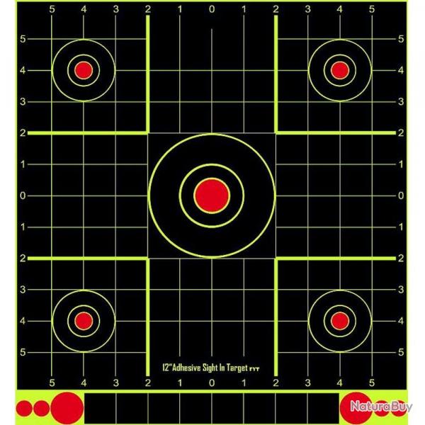 Cible ractive 12 "x 13" 10 pcs par paquet - Rond