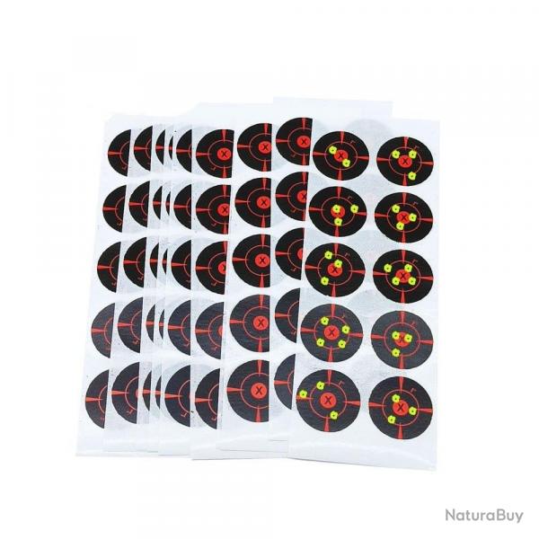 Cible ractive adhsive 100 pcs (10 feuilles) - 100 Pcs-10 feuilles