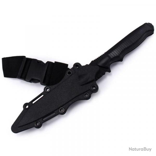 Couteau factice militaire M204 caoutchouc 1:1 - Noir