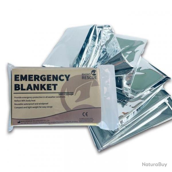 Couverture spatiale d'urgence en Mylar 1.6x2.1m - 1 pcs