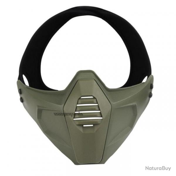 Demi-masque BattleField VOS Airsoft - Vert arme