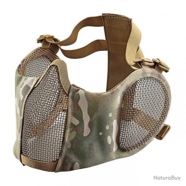 Demi-masque filet mtal BattleLite ARS - Multicam