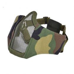 Demi-masque grille métal SN Airsoft - Woodland