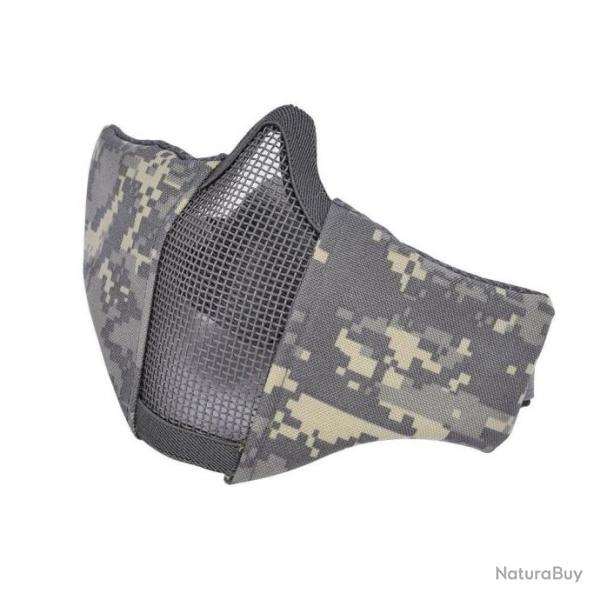 Demi-masque grille mtal SN Airsoft - ACU