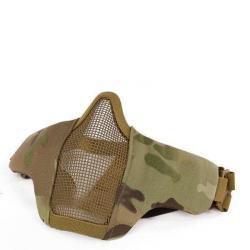 Demi-masque grille métal SN Airsoft - Multicam