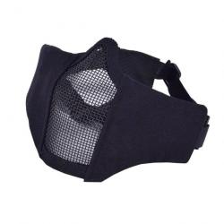 Demi-masque grille métal SN Airsoft - Black