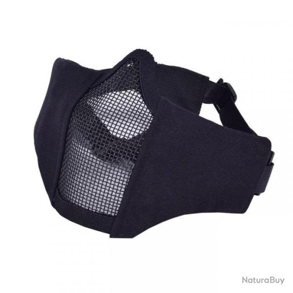 Demi-masque grille mtal SN Airsoft - Black