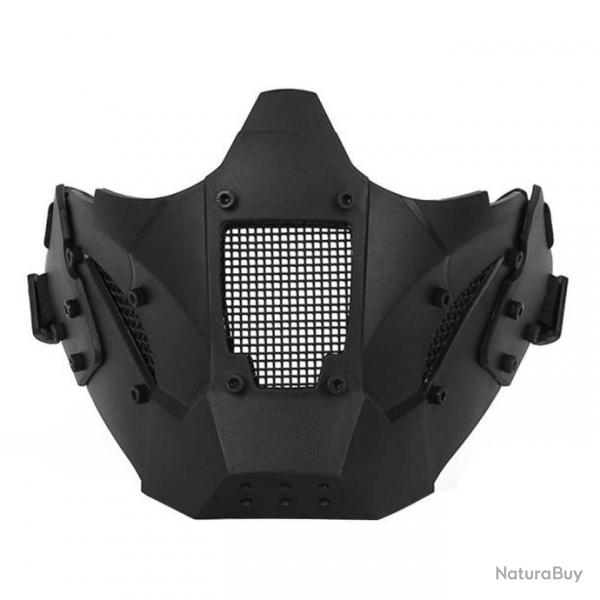 Demi-masque Iron Warrior Airsoft/Paintball - Noir