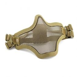 Demi-masque StrikeForce maille métallique WOSport - Tan