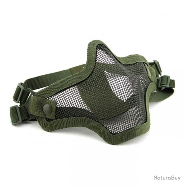 Demi-masque maille mtallique WOSport - Army Green