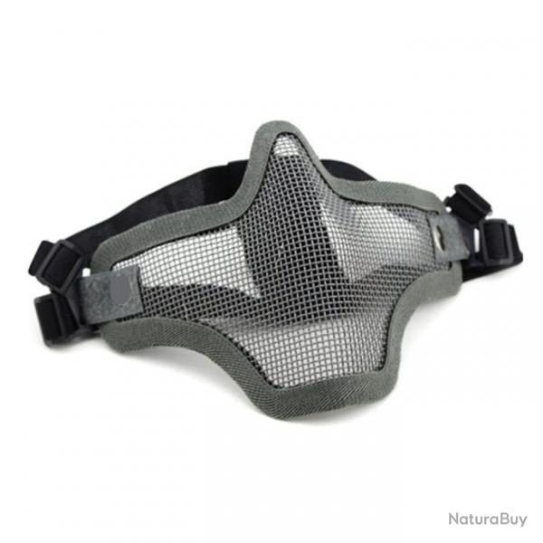 Demi-masque maille mtallique WOSport - Grey