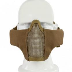 Demi-masque PDW maille métallique - Coyote marron