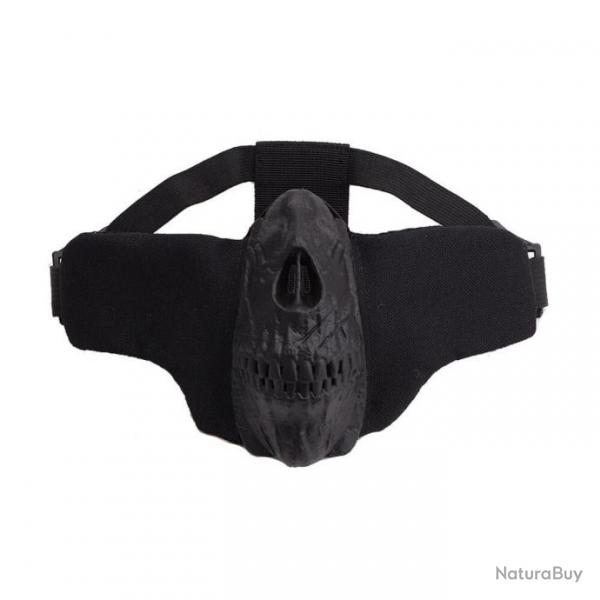 Demi-masque squelette Protector OS - Noir