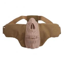 Demi-masque squelette Protector OS - Tan / Coyote