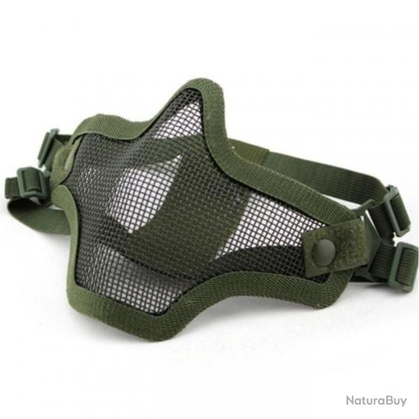 Demi-masque squelette V1 JOS - Vert arme