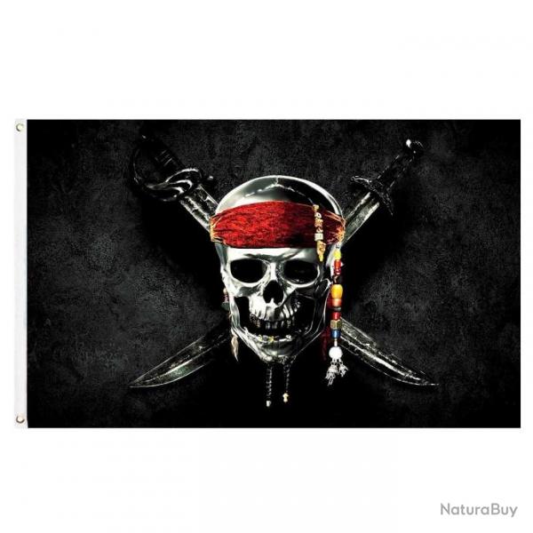 Drapeau Pirate Jolly Rogers 60-150cm - 60 x 90cm