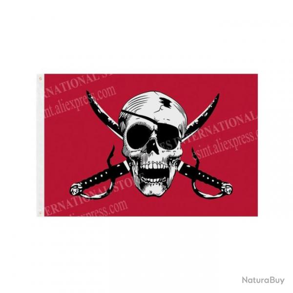 Drapeau pirate sabre croiss 60-150cm - 60 x 90 cm