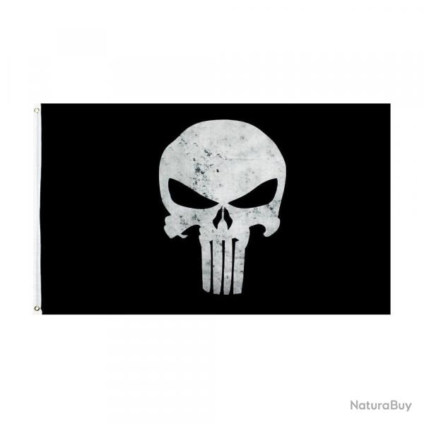 Drapeau Punisher Tactical Skull 60x150/90x150cm - 60 x 90cm