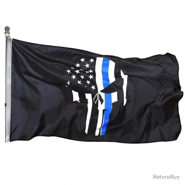 Drapeau Punisher USA 90x150cm