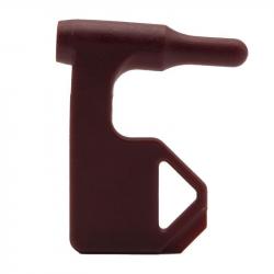 Drapeau sécurité coulissant 6 pcs - Marron