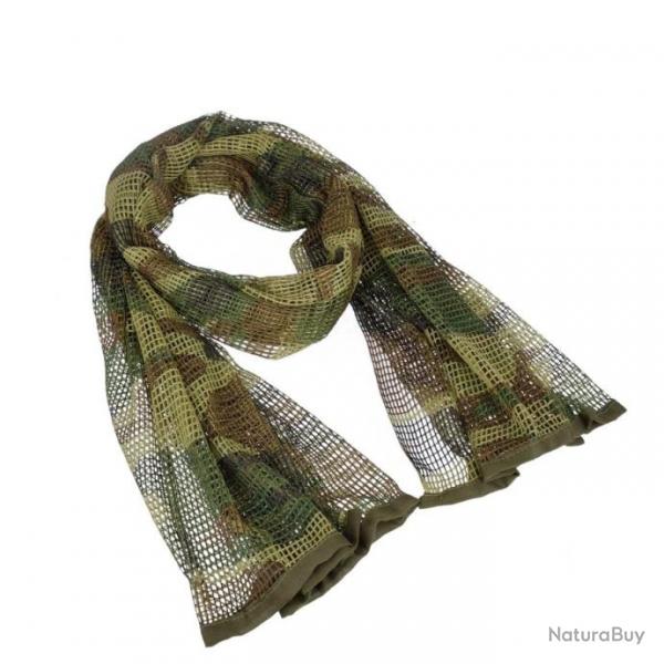 charpe maille camouflage HOS 190x90 cm - Woodland Camo